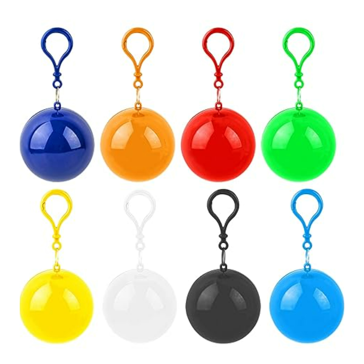 Disposable Rain Poncho in Ball Keychain 7