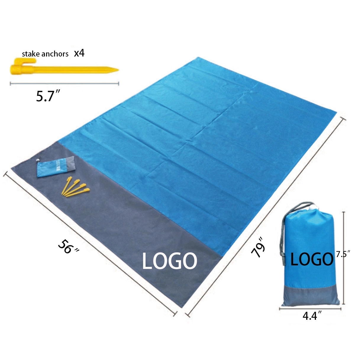 Foldable Picnic Blanket With Storage Bag 6