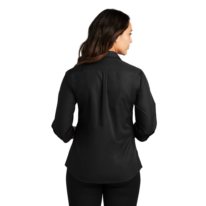 Port Authority Ladies 3/4-Sleeve Carefree Poplin Shirt. 16