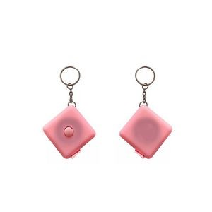 Charming Heart Shaped Tape Ruler Keychain 33