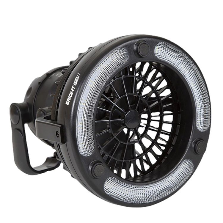 Camping Lantern Fan with LED & Dual-Speed Modes 1