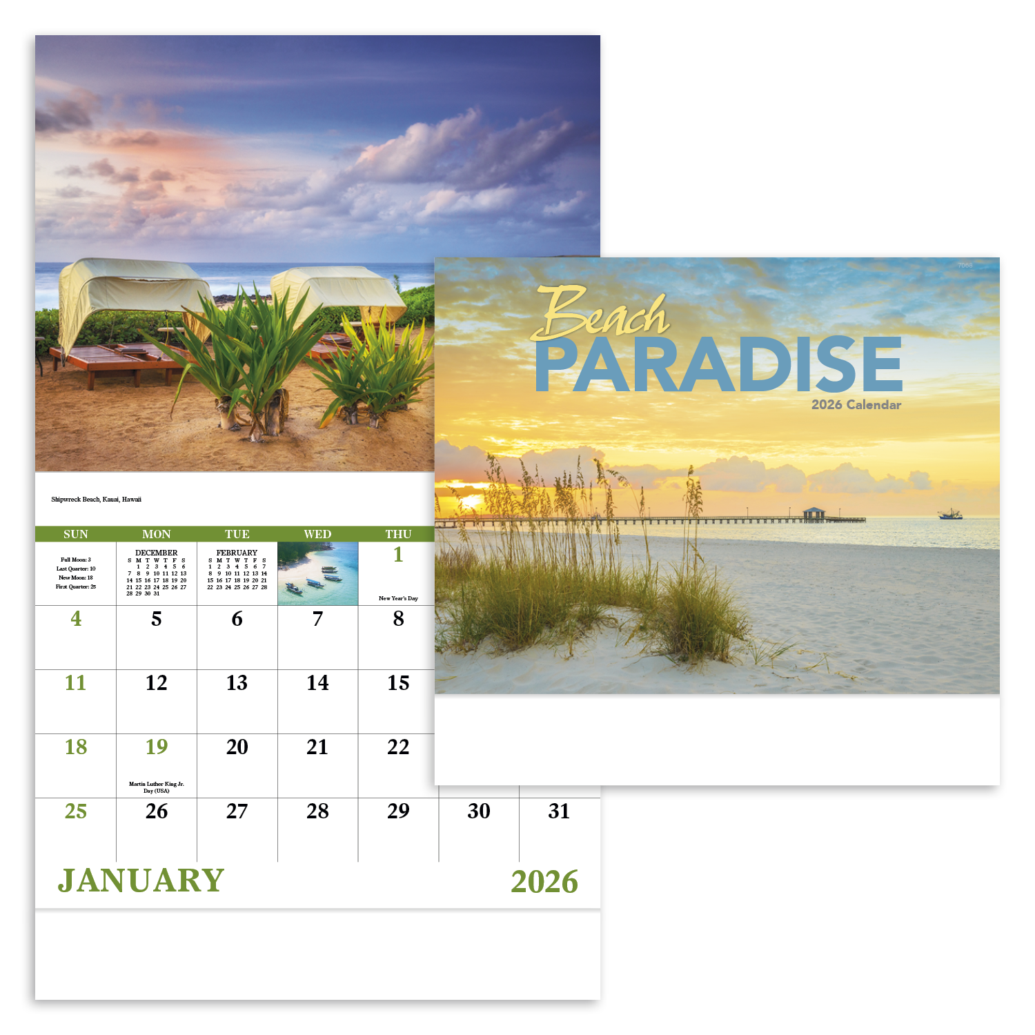Good Value™ Beach Paradise - Stapled Calendar 33