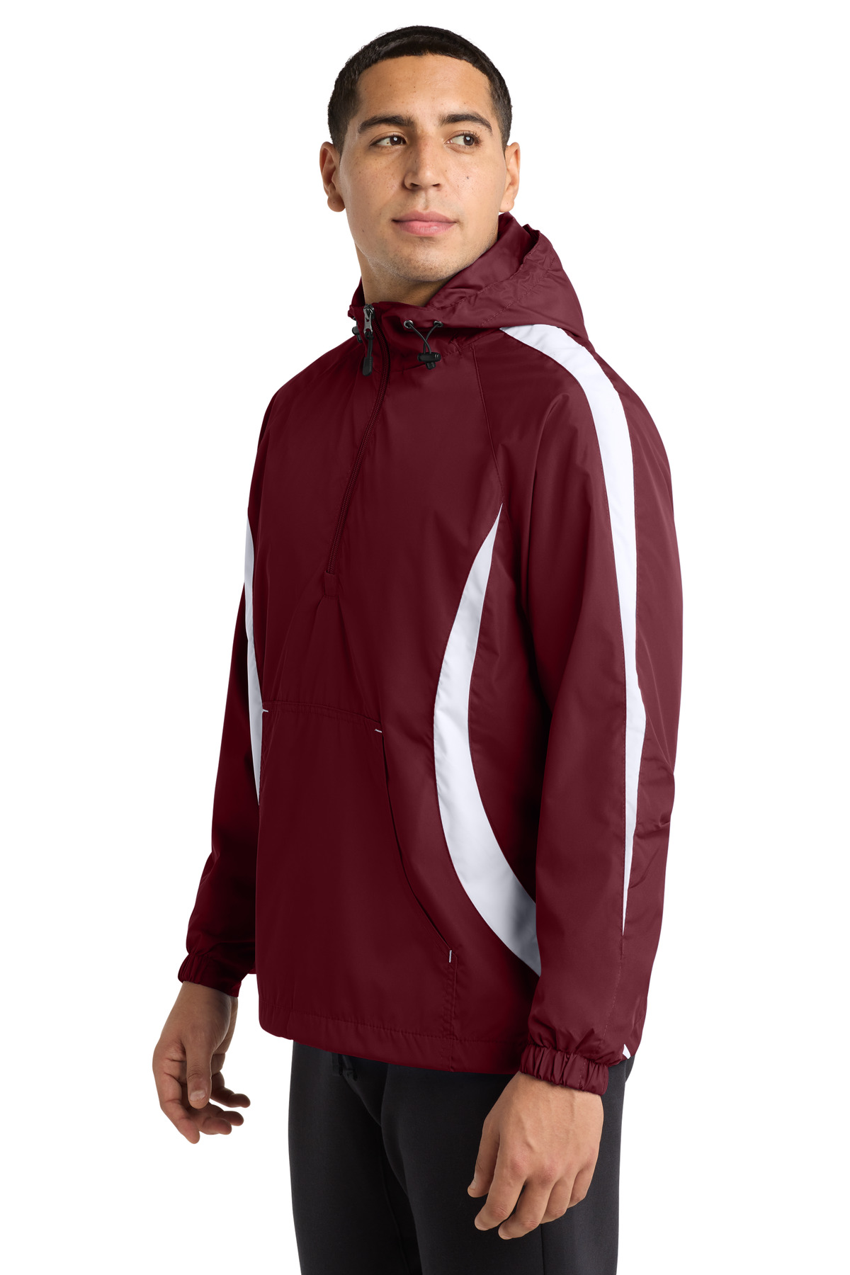 Sport-Tek Colorblock Raglan Anorak. JST63 15