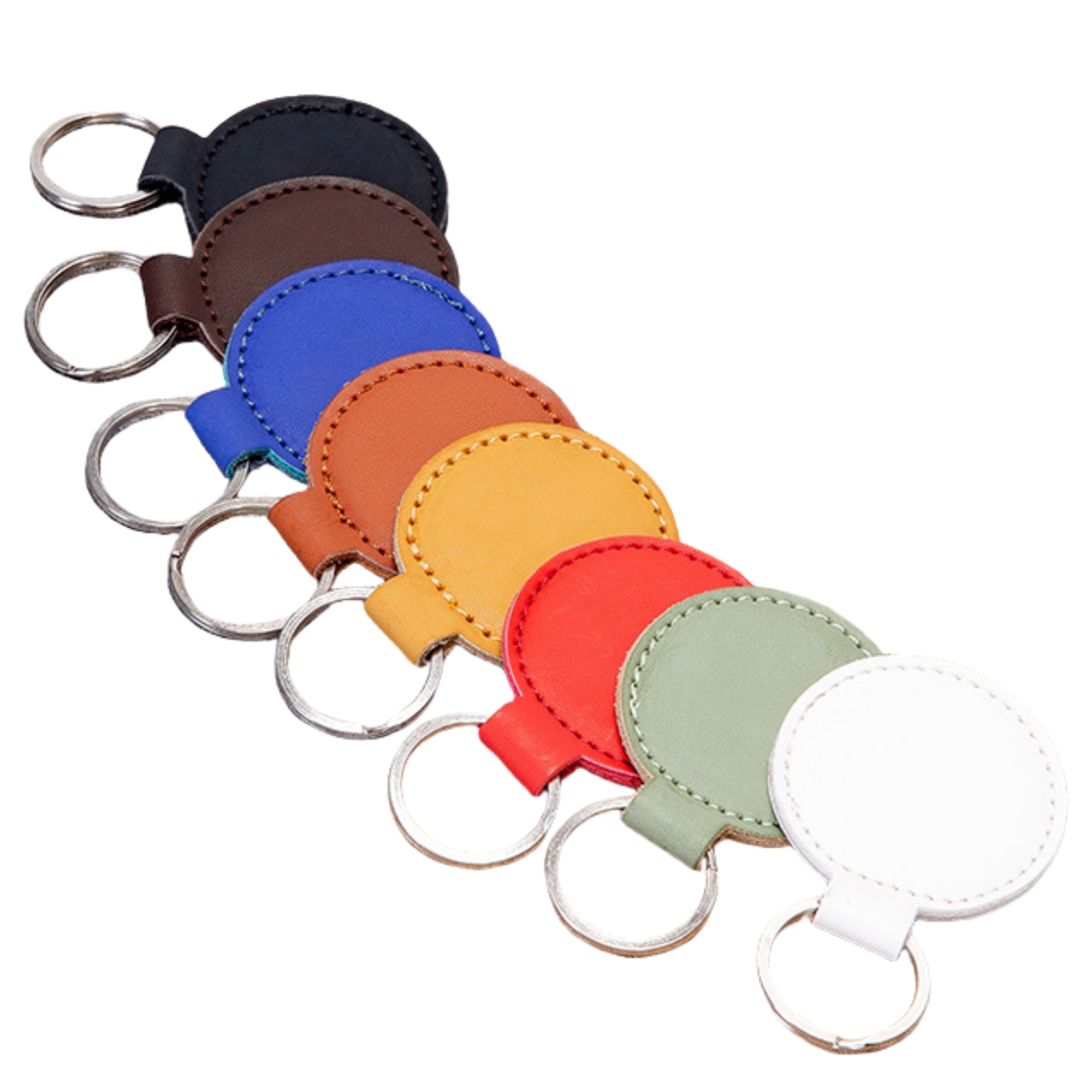 Removable Round Car Key Chain 3