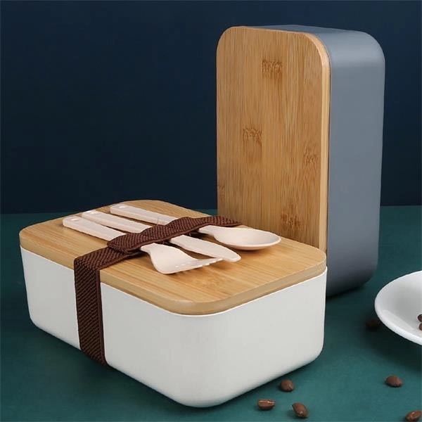 Fiber Lunch Box with Cutting Board Lid 2