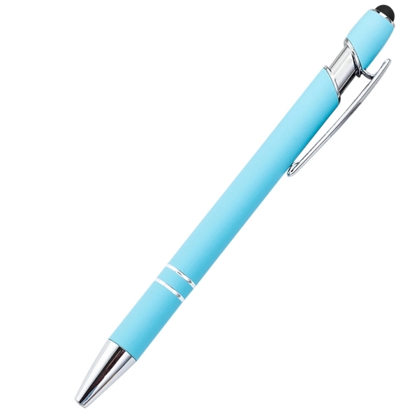Promotional Ellipse Softy Pen with Stylus 4