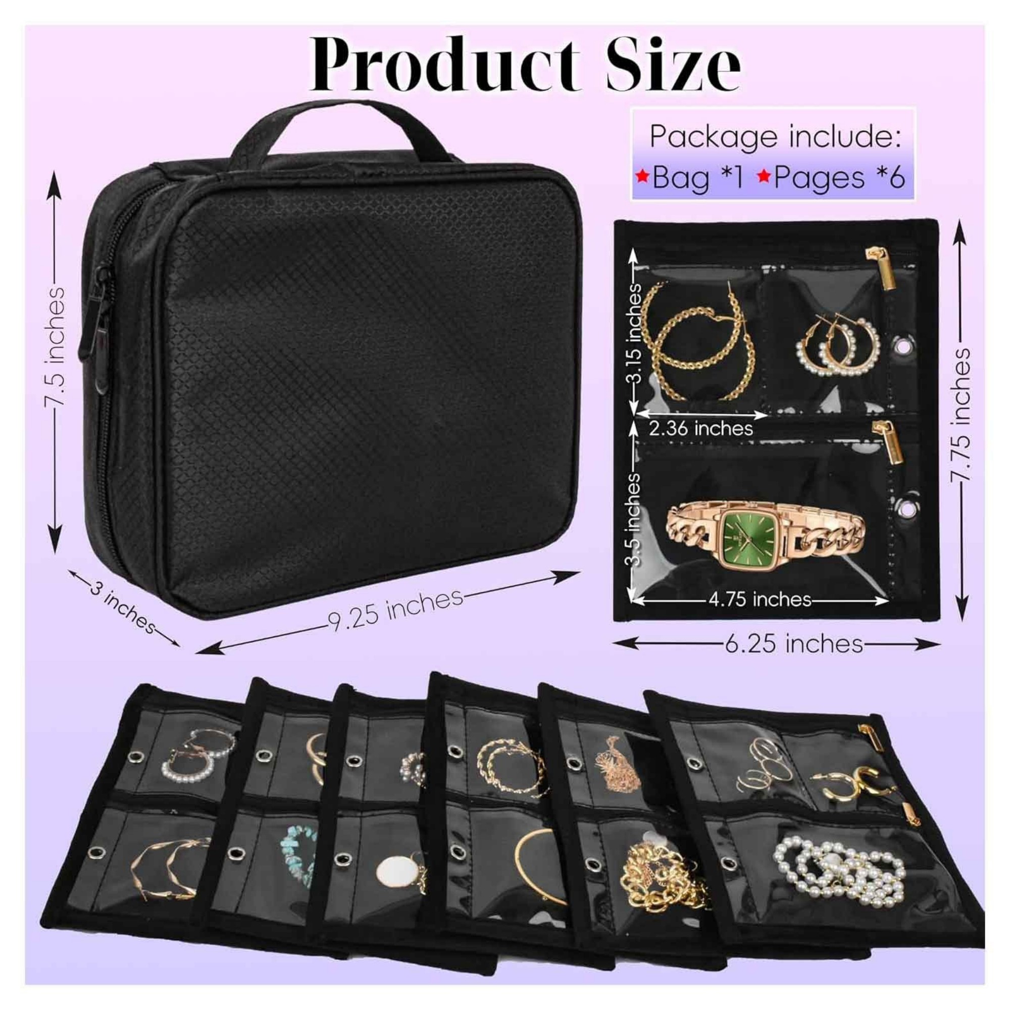 Travel Jewelry Organizer Case 3