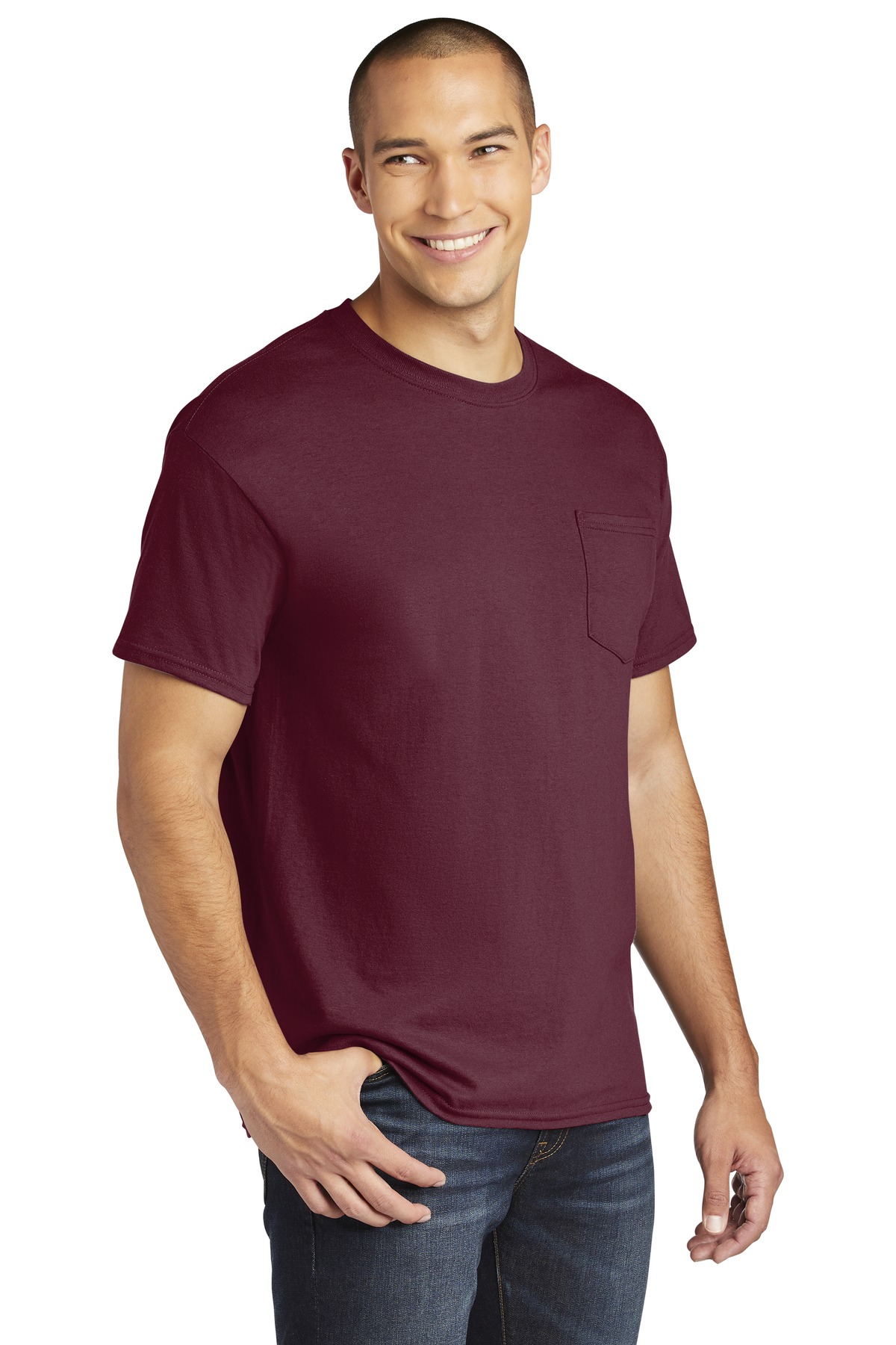 Gildan Heavy Cotton 100% Cotton Pocket T-Shirt. 5300 70