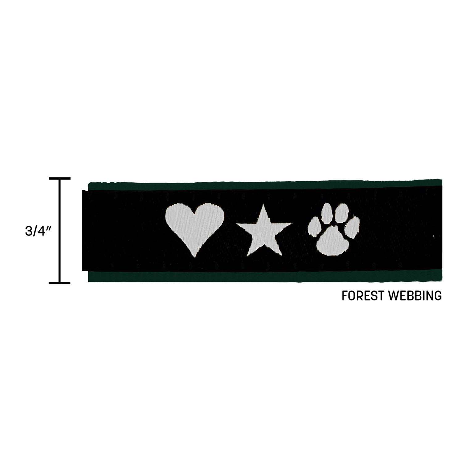 3/4" X 48" Woven Slip Leash w/ Nickel-plated D-Ring  - "Elite" Weave 3