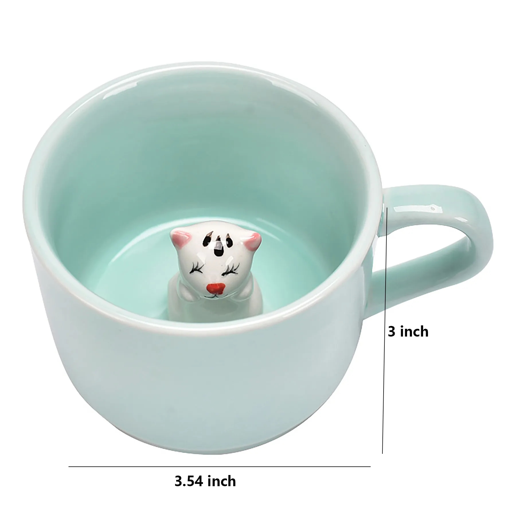 Ceramic Mug with Hidden 3D Animal 4