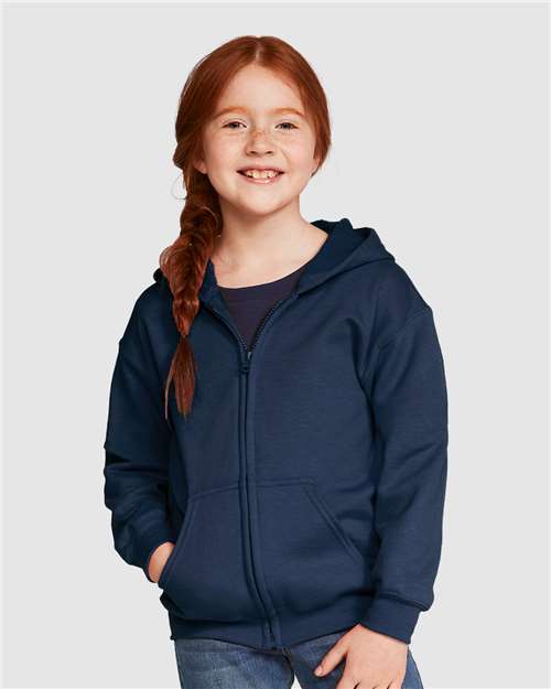 Youth Heavy Blend™ Full-Zip Hooded Sweatshirt - 18600B 34