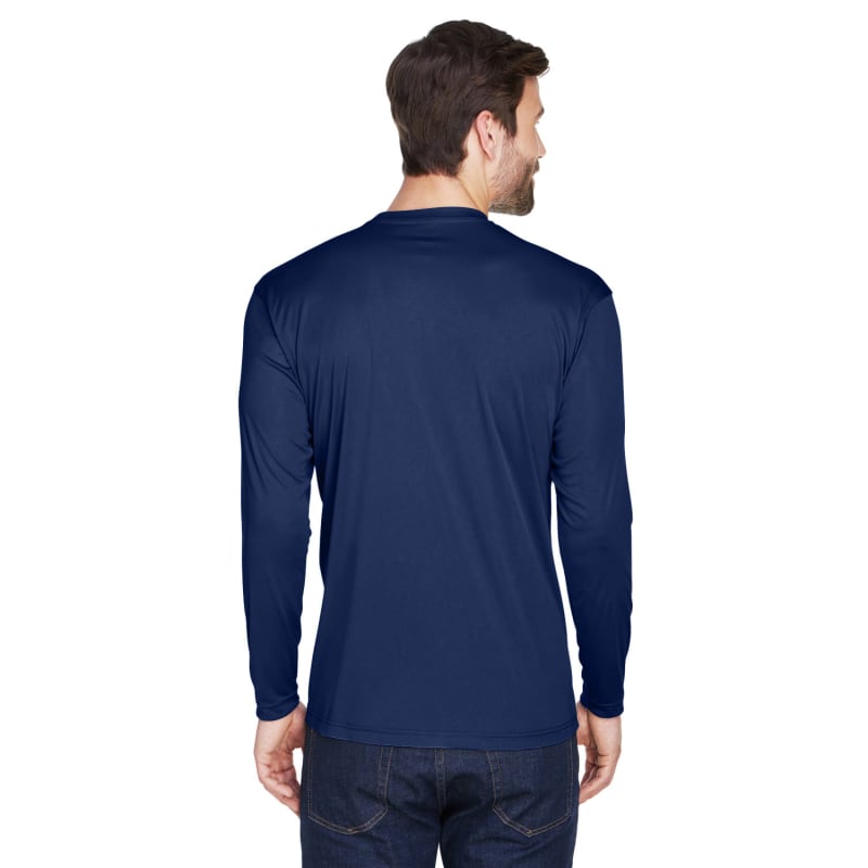 UltraClub Adult Cool & Dry Sport Long-Sleeve Performance Interlock T-Shirt 77