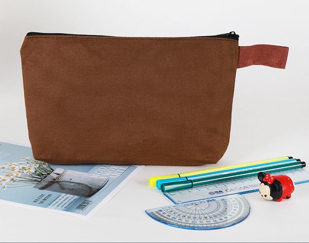 Canvas Pencil Case Makeup Bag 13