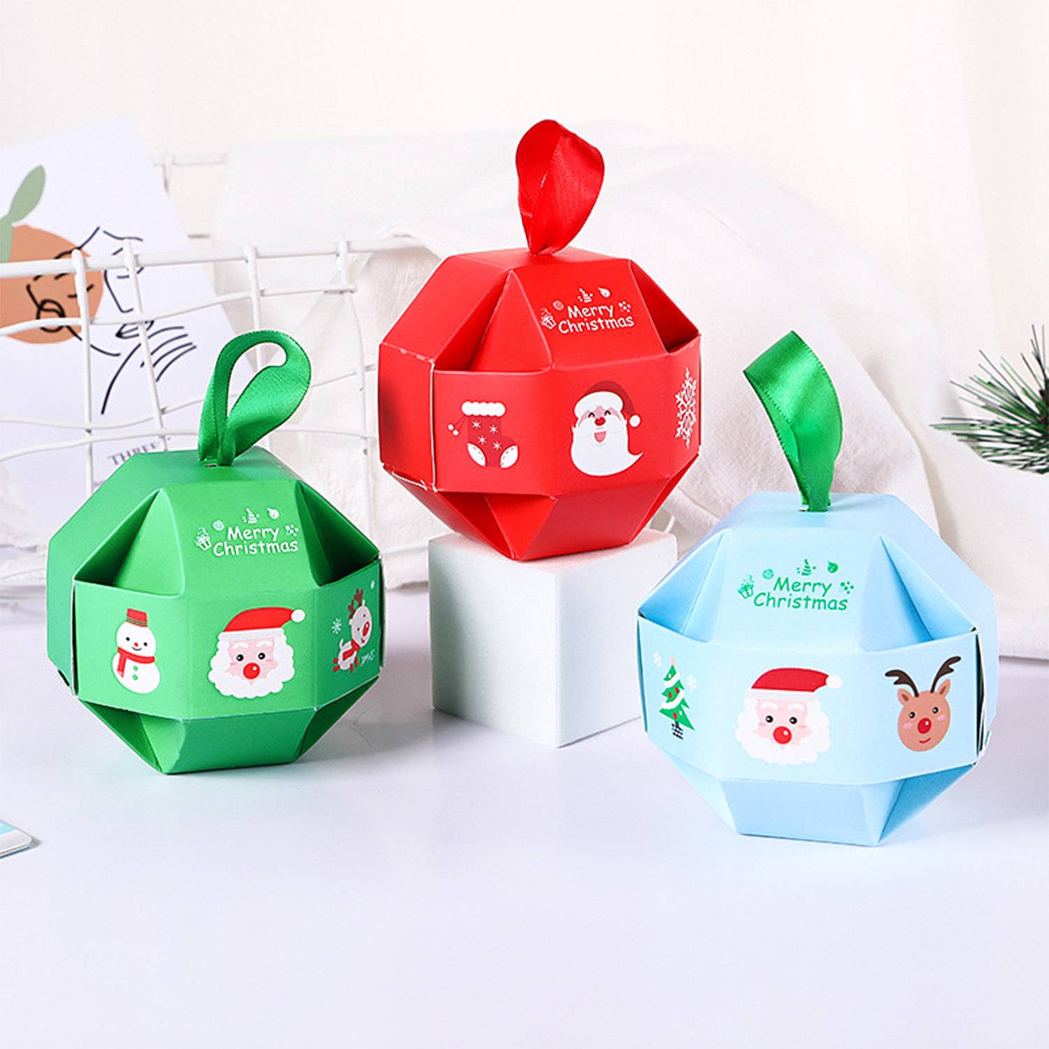 Christmas Foldable and Decorative Printed Holiday Cookie Box 5