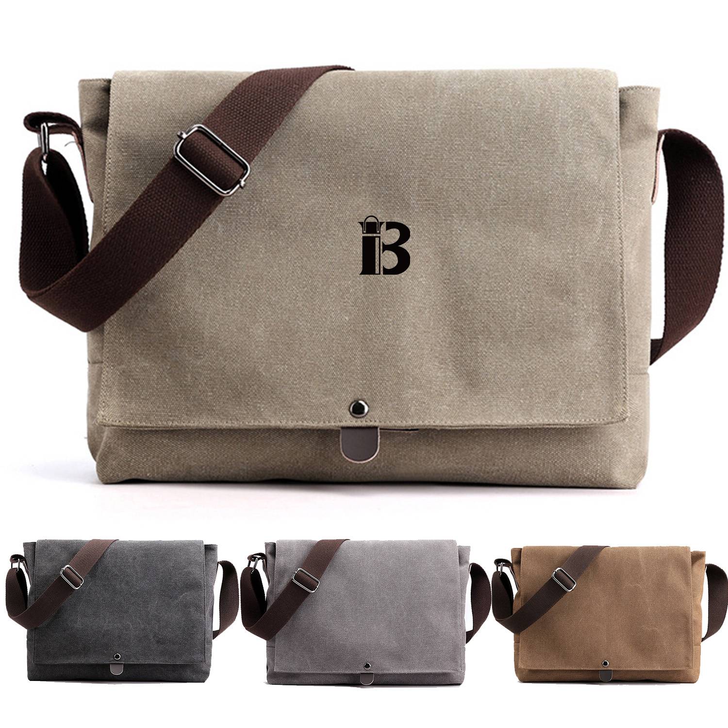 Canvas Cross-Body Bag Fashion Lightweight for Men 1
