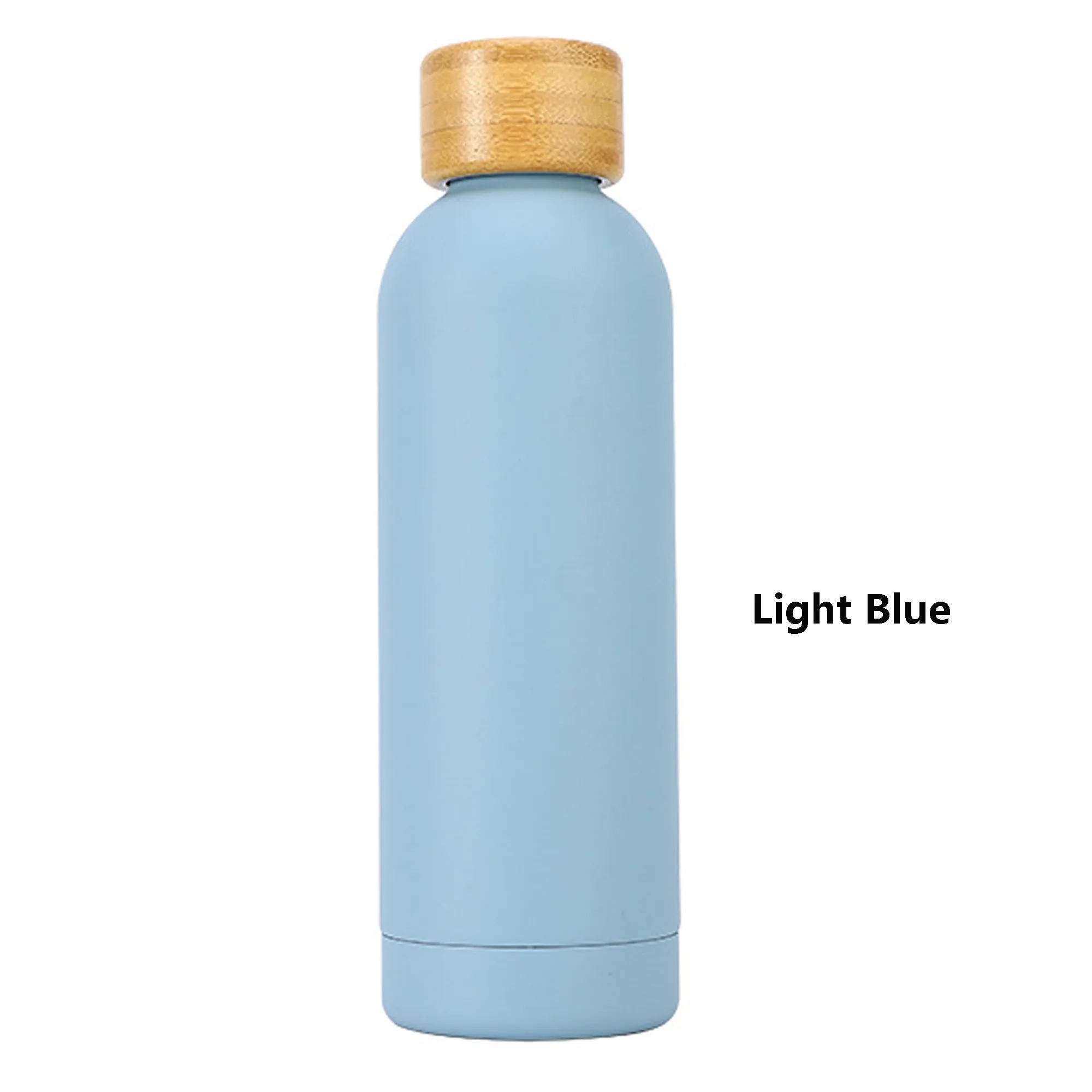 17 oz Double Wall Stainless Steel Bottle With Bamboo Lid, custom water bottle with logo imprint 9