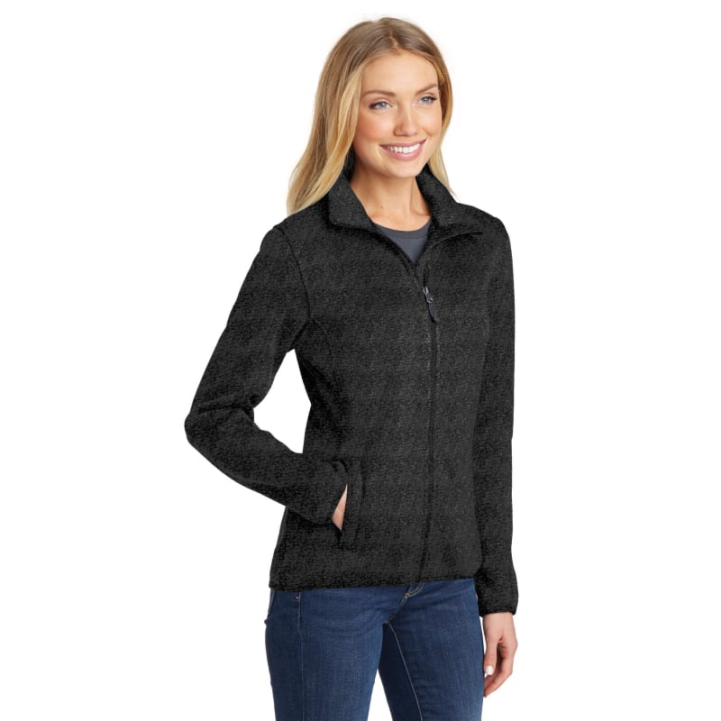 Port Authority Women's Sweater Fleece Jacket. 9
