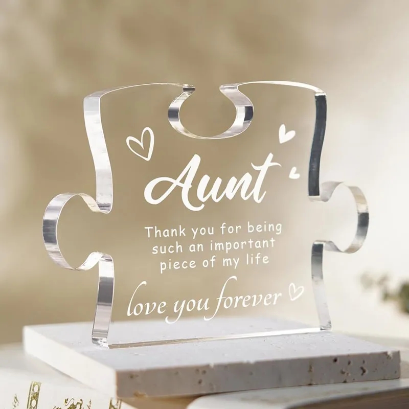 Promotional Puzzle Piece Clear Acrylic Awards 6