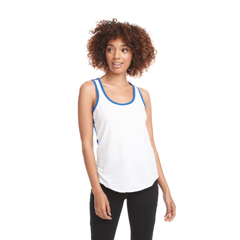 Next Level Apparel Ladies' Ideal Colorblock Racerback Tank 3
