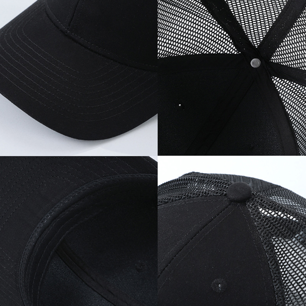 Sun protection hard top breathable mesh hat 5