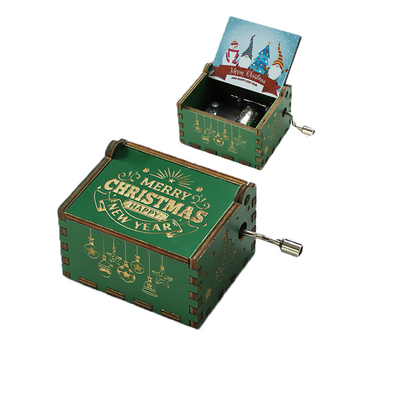 Wooden Hand-cranked Music Box 3