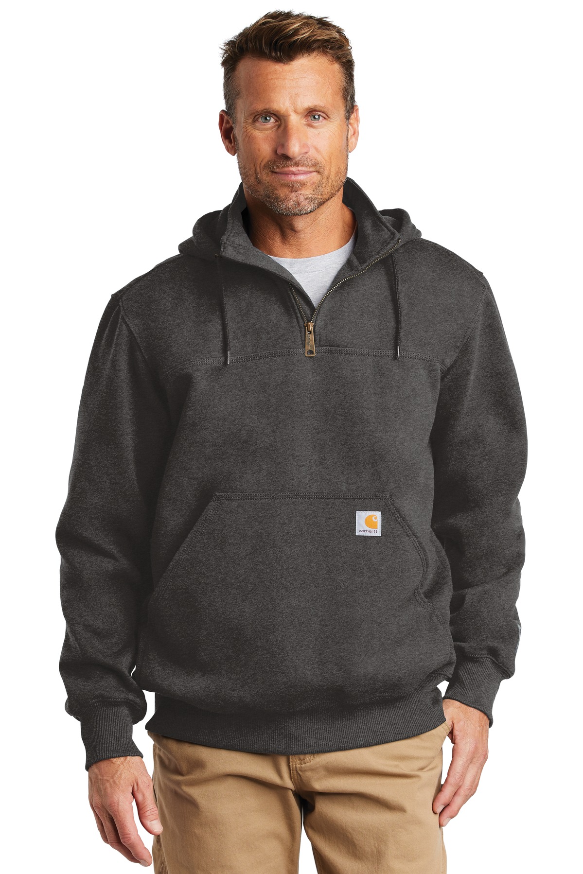 Carhartt® Rain Defender Paxton Heavyweight Hooded Zip Mock Sweatshirt 5