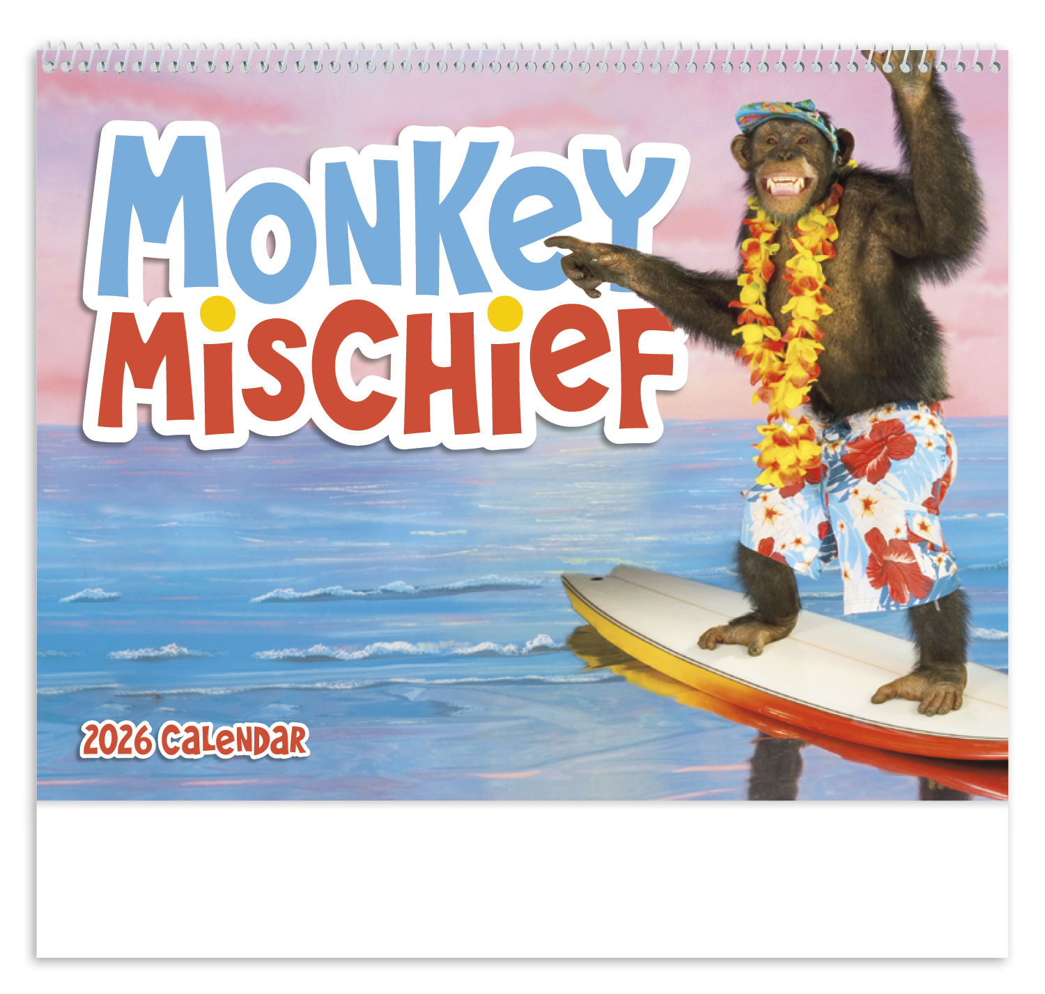 Good Value™ Monkey Mischief - Spiral Calendar 31