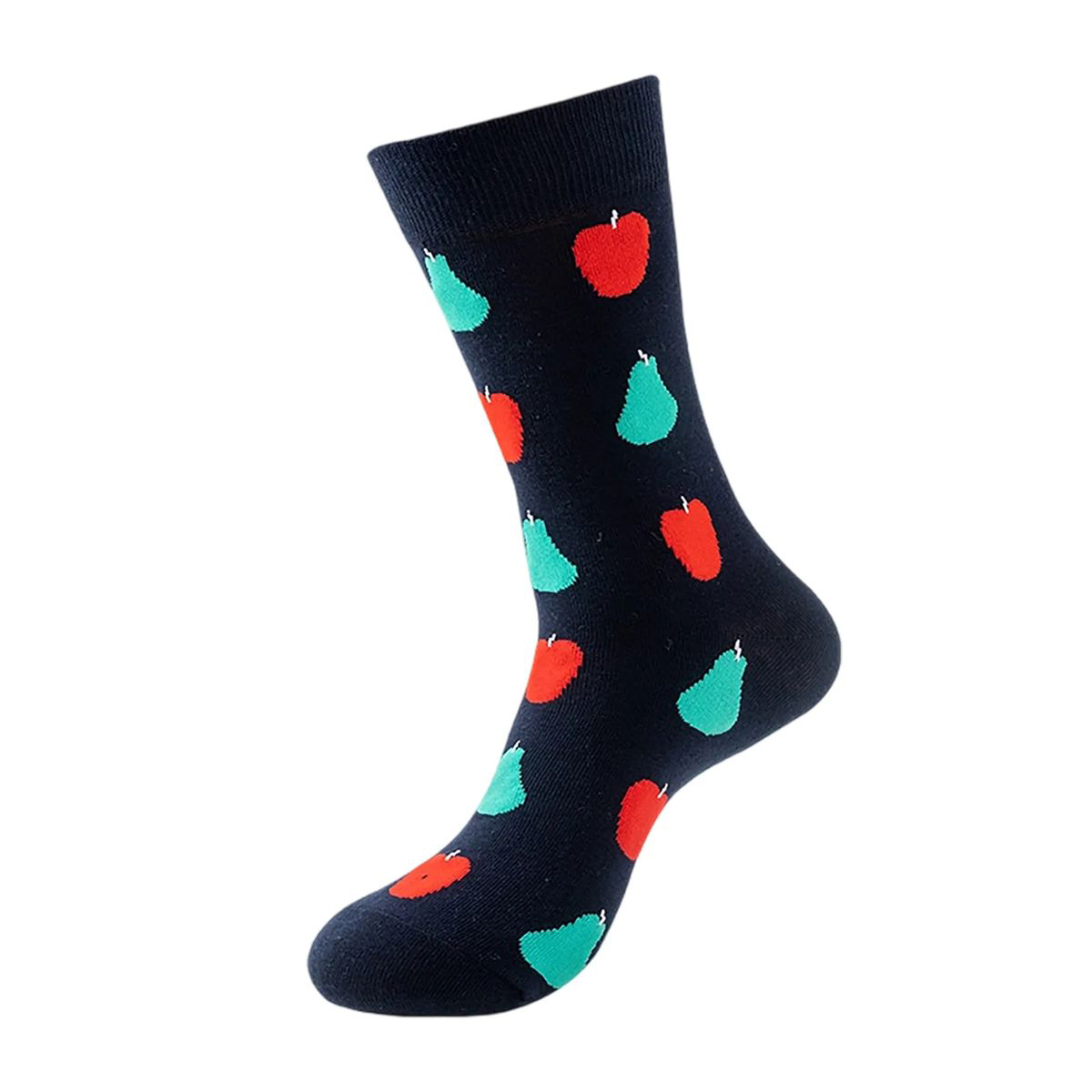 Cotton Crew Socks with Jacquard Pattern 61