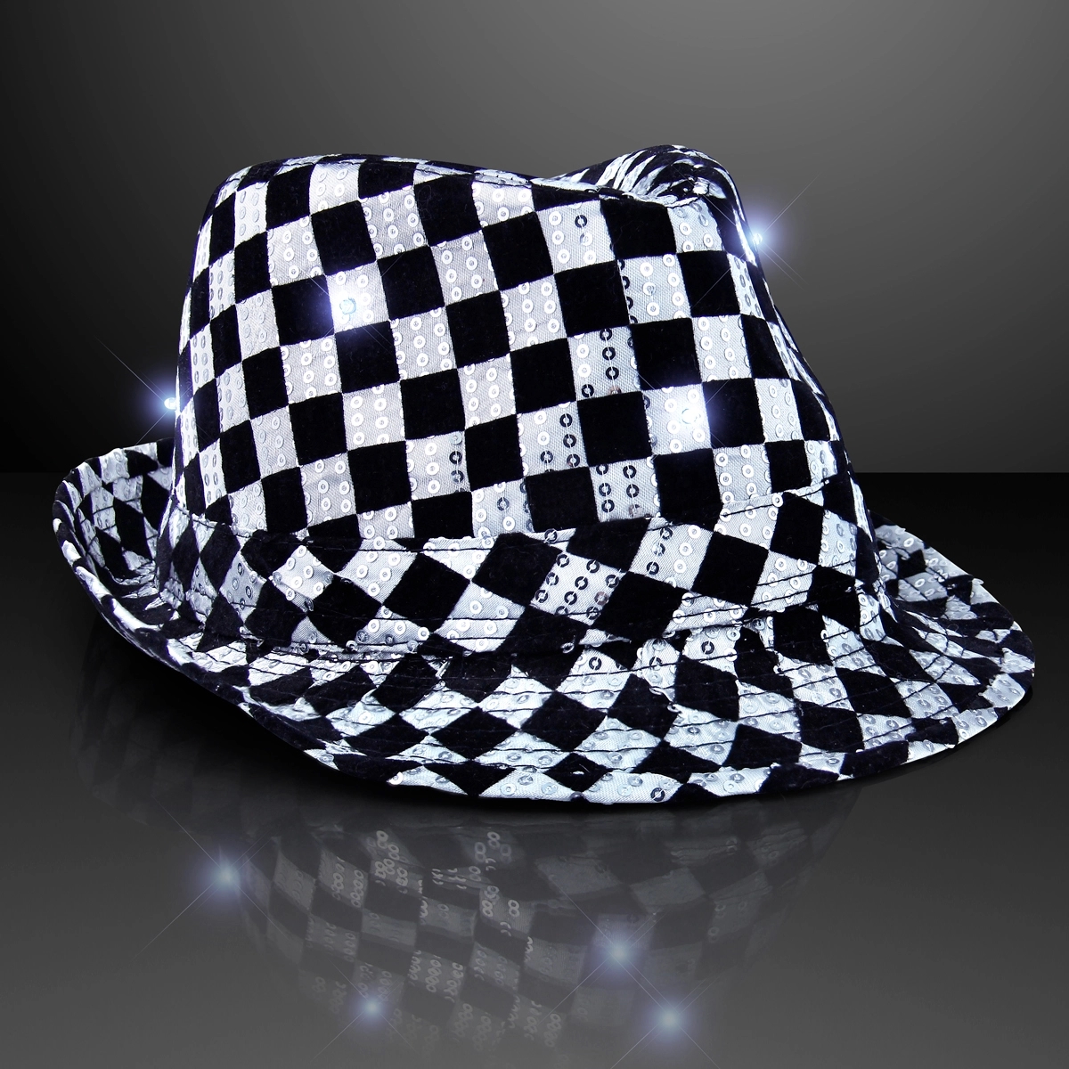 Shiny Colorful Fedora Hats with White Bands 2