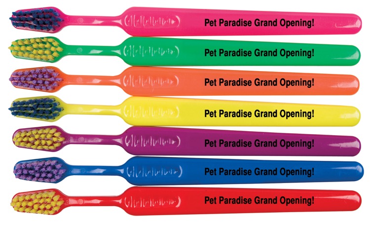 Neon Pet Toothbrush (5.875")