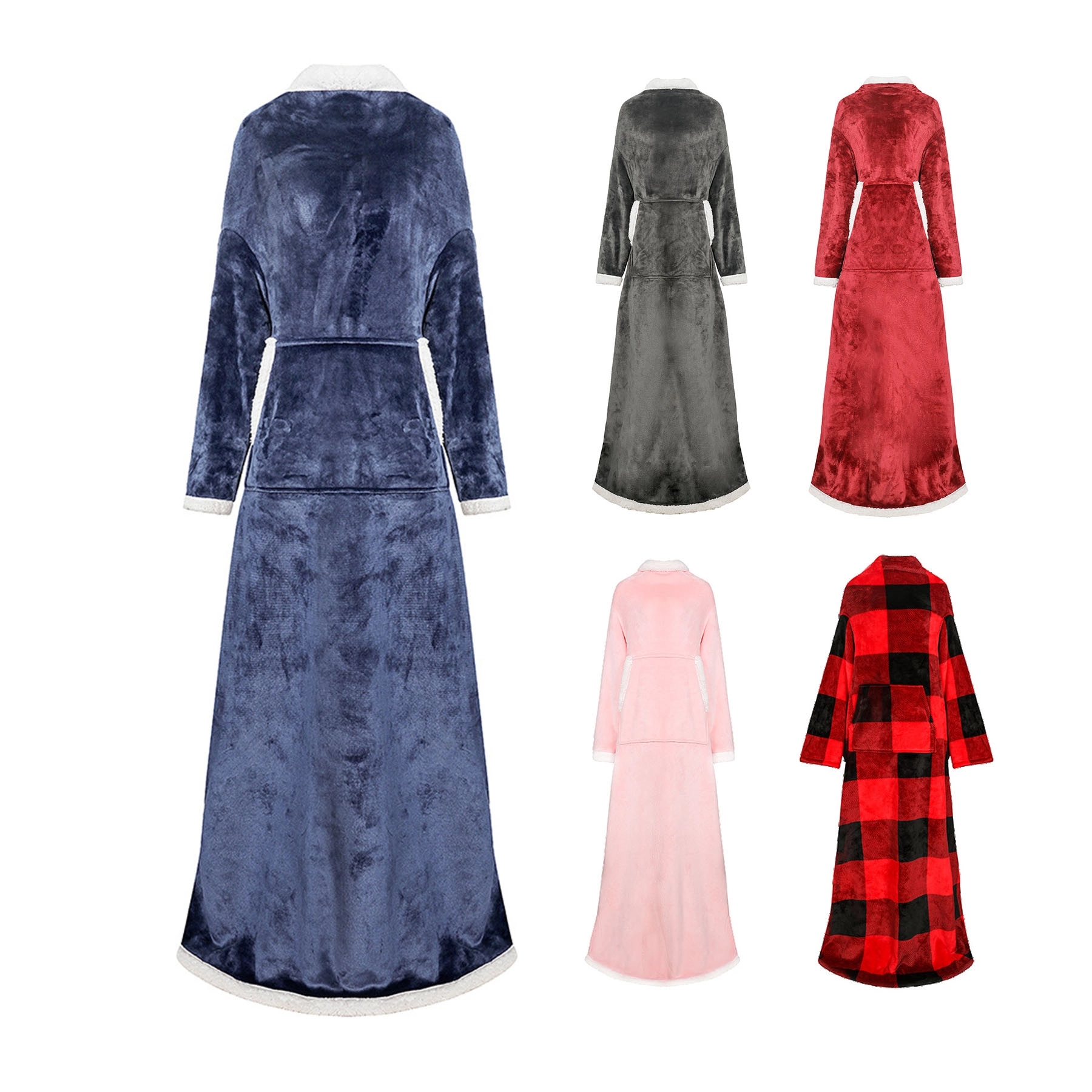 Double-Layered Long Version Wearable Blanket 2
