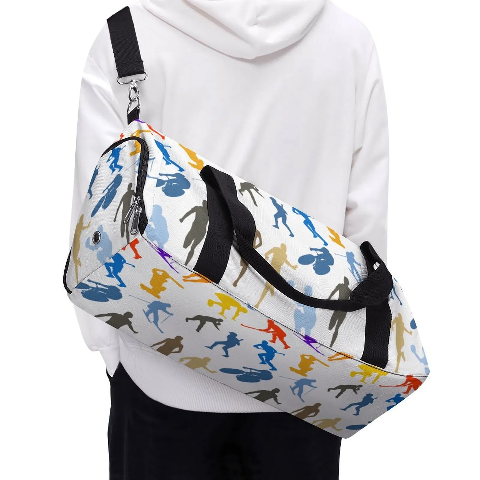 Custom Logo Gym Bags Bulk Order High Quality Oxford Cloth Duffle Promotional Giveaway 7