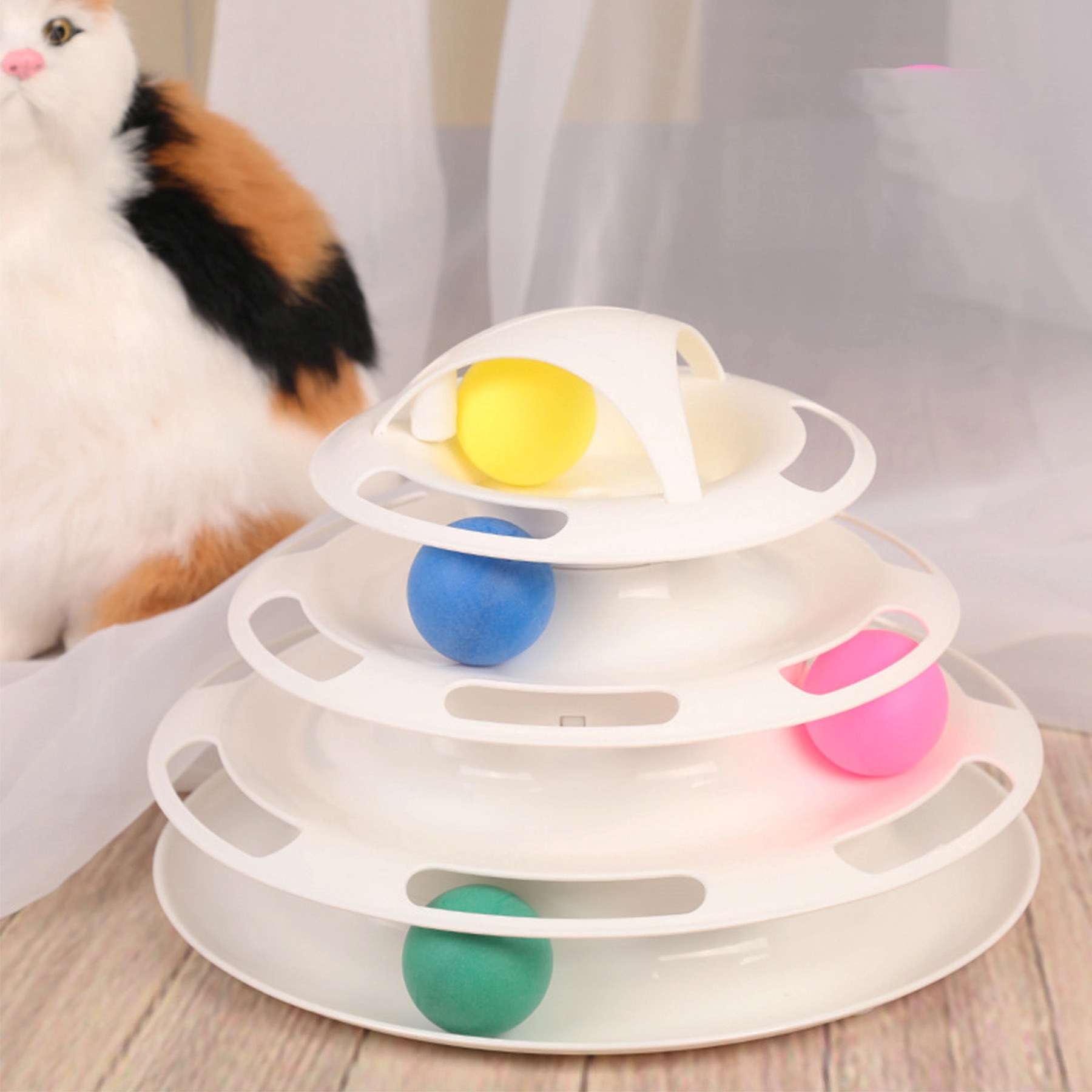 Cat Tracks Toy WIth Balls 5