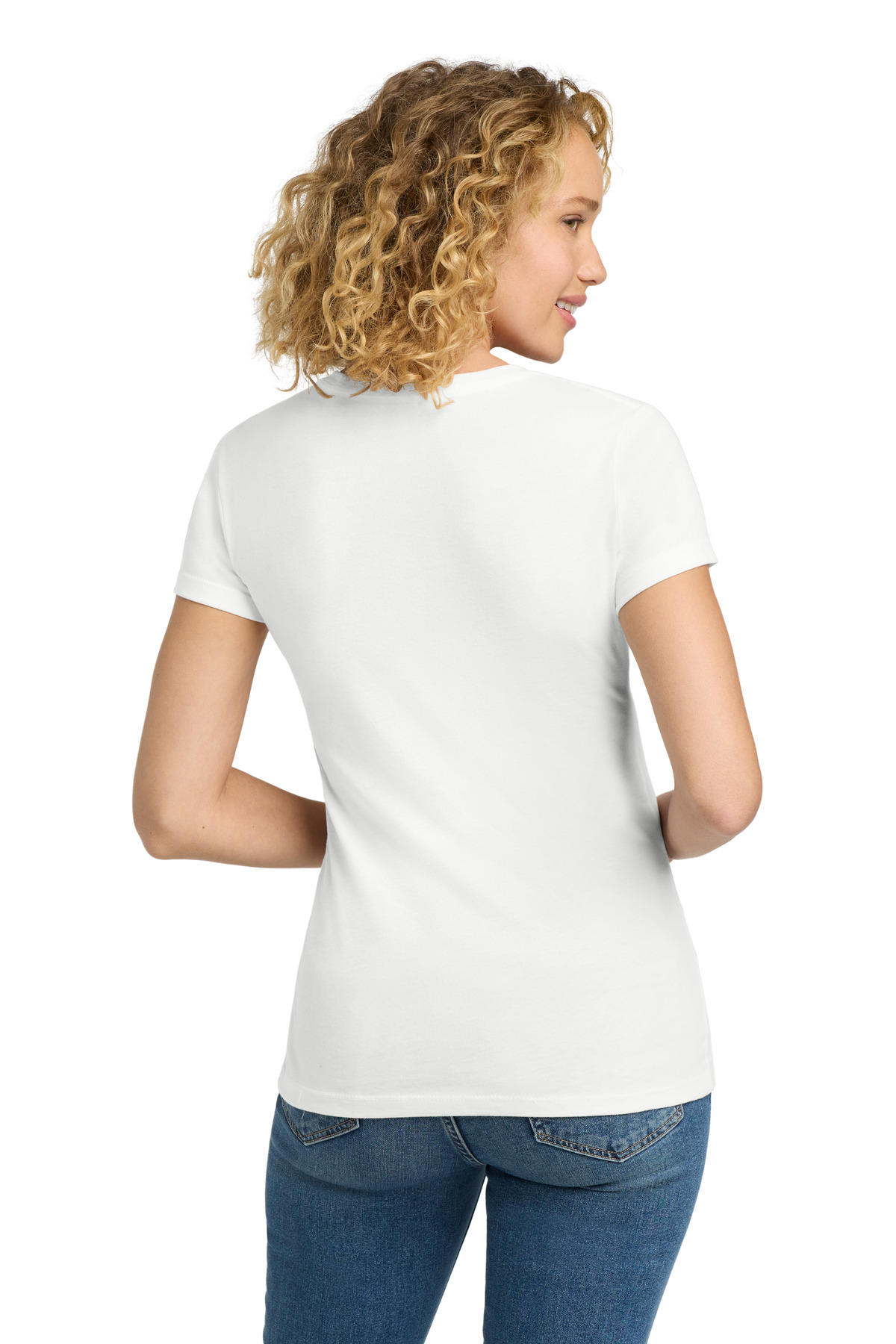 Next Level Apparel Women's CVC Tee. NL6610 120