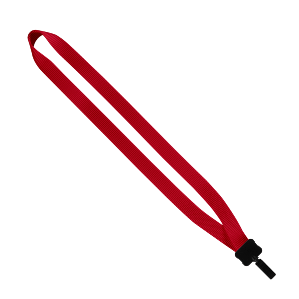 3/4" Smooth Nylon Lanyard with Plastic Clamshell & Bulldog Clip 11