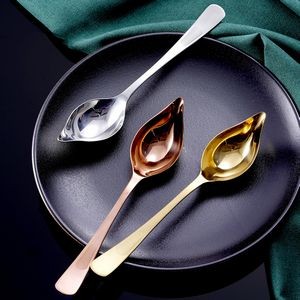 Precision Stainless Steel Drizzle Saucier Spoon With Tapered Design And Spout 9