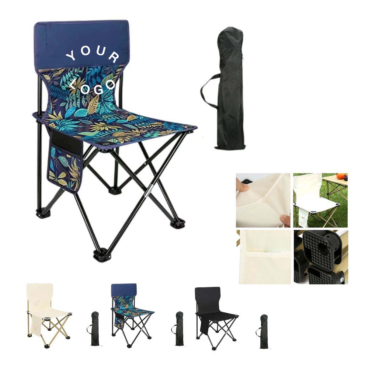 Compact Camping Chair Oxford Cloth Durable 2
