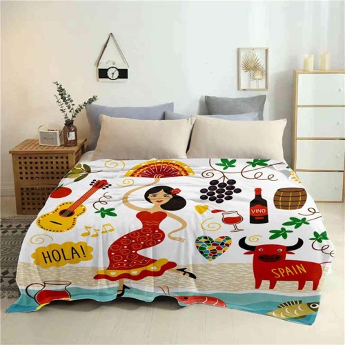 Full Sublimation Sherpa Throw Blanket - 50"x60" 3