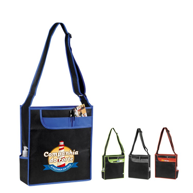 90+ GSM Non-Woven Recyclable Blois Messenger Bag 2