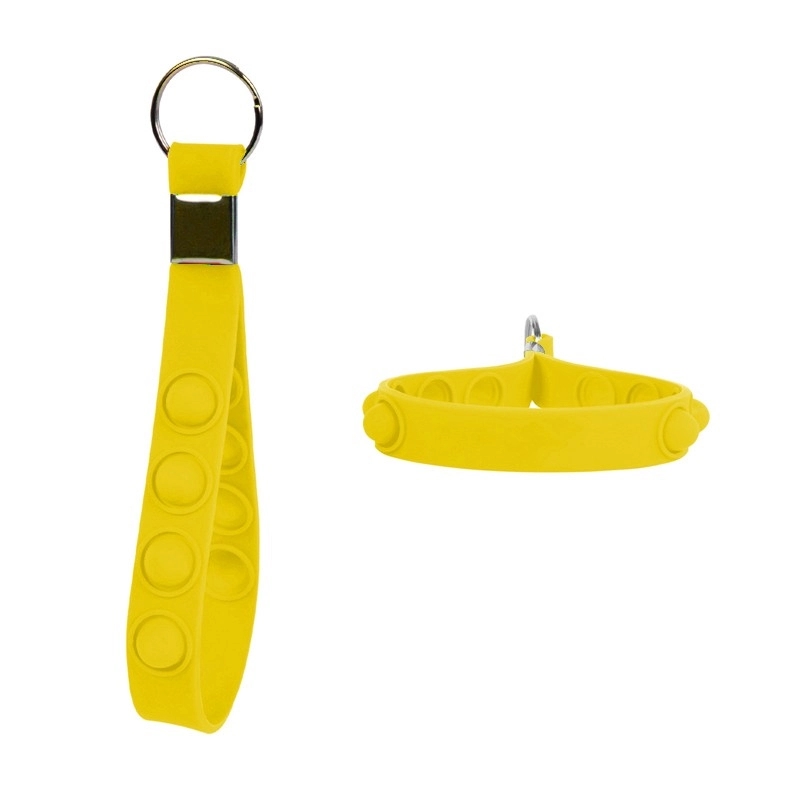 Silicone bubble wristband keychain 4