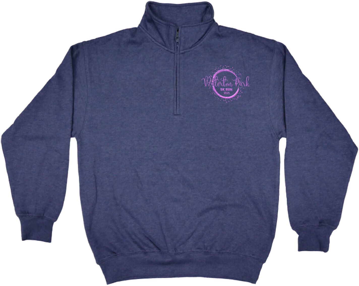 ADULT 1/4 ZIP FLEECE PULLOVER - EMBROIDERED 13