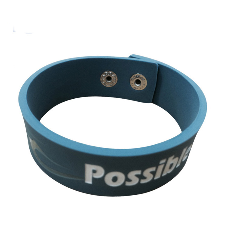 Silicone Wristbands with Button Lock 3