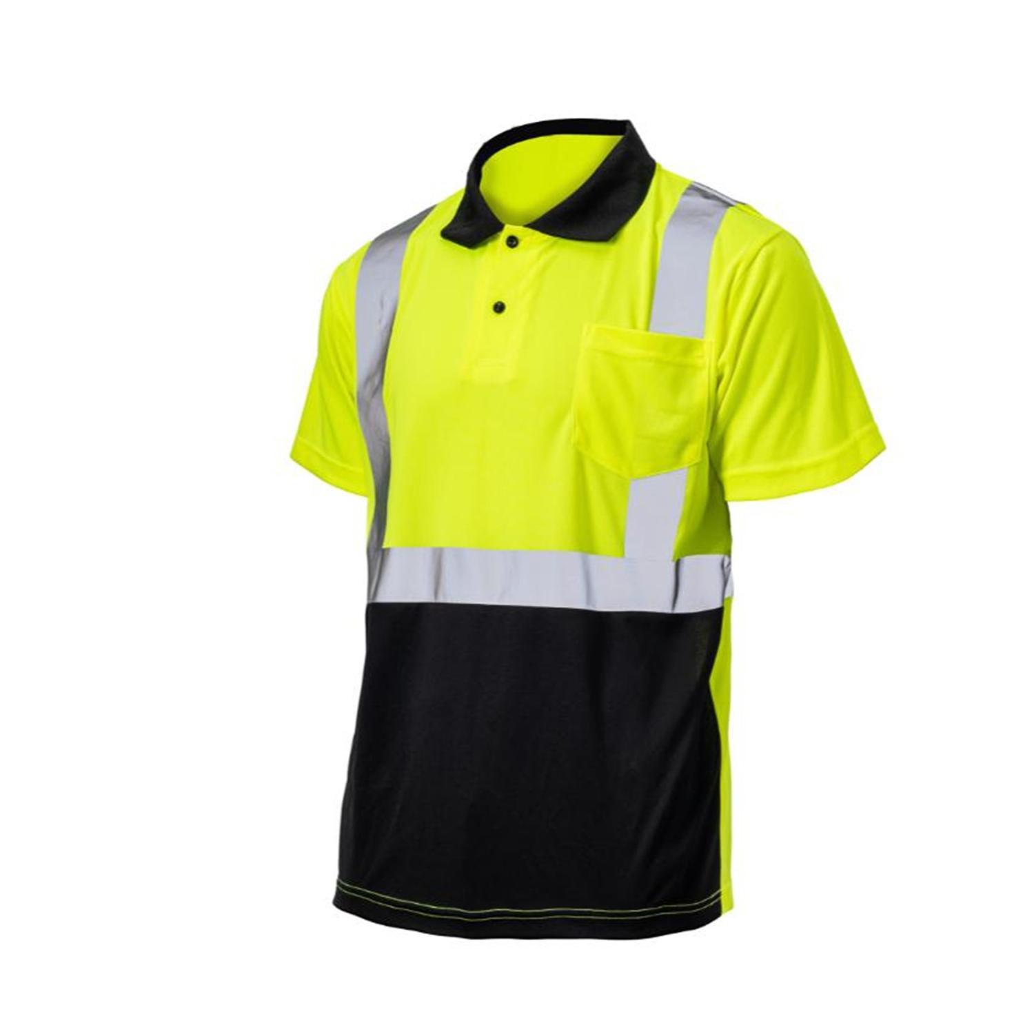 Class 3 Color Block Safety Polo With 2" Reflective Tape & Pocket 2