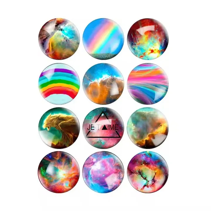 Glass Fridge Magnet Set (Set of 4) 6