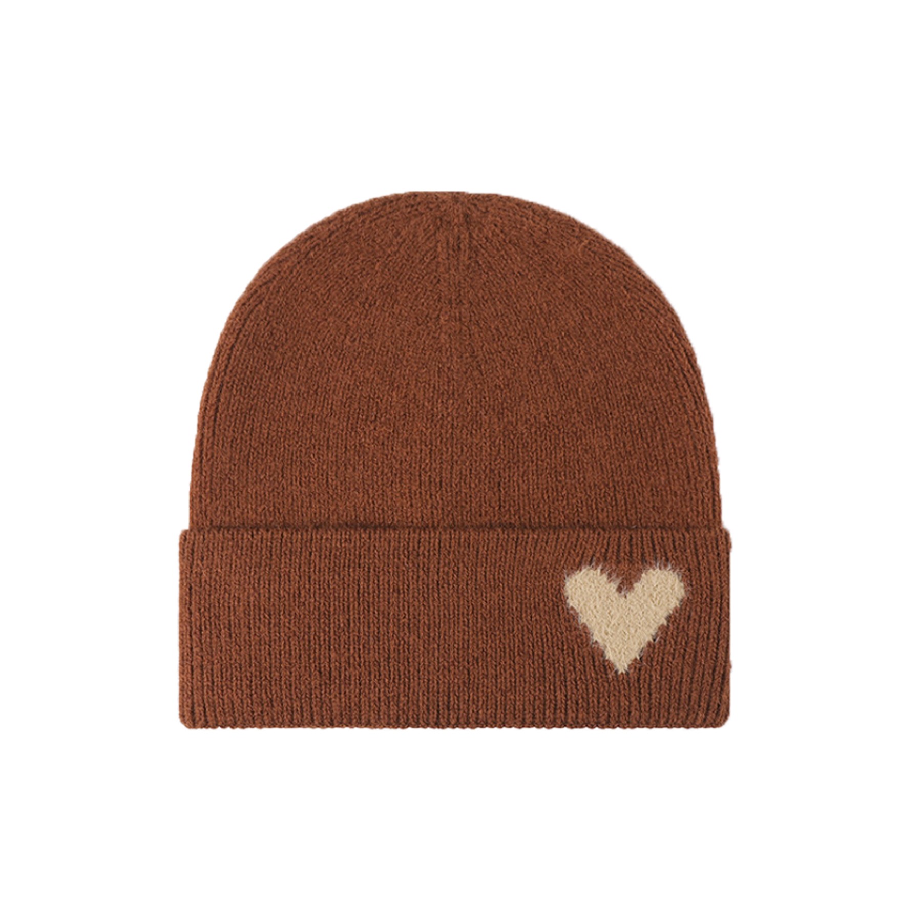 Love Heart Embroidery Knitted Beanie 7