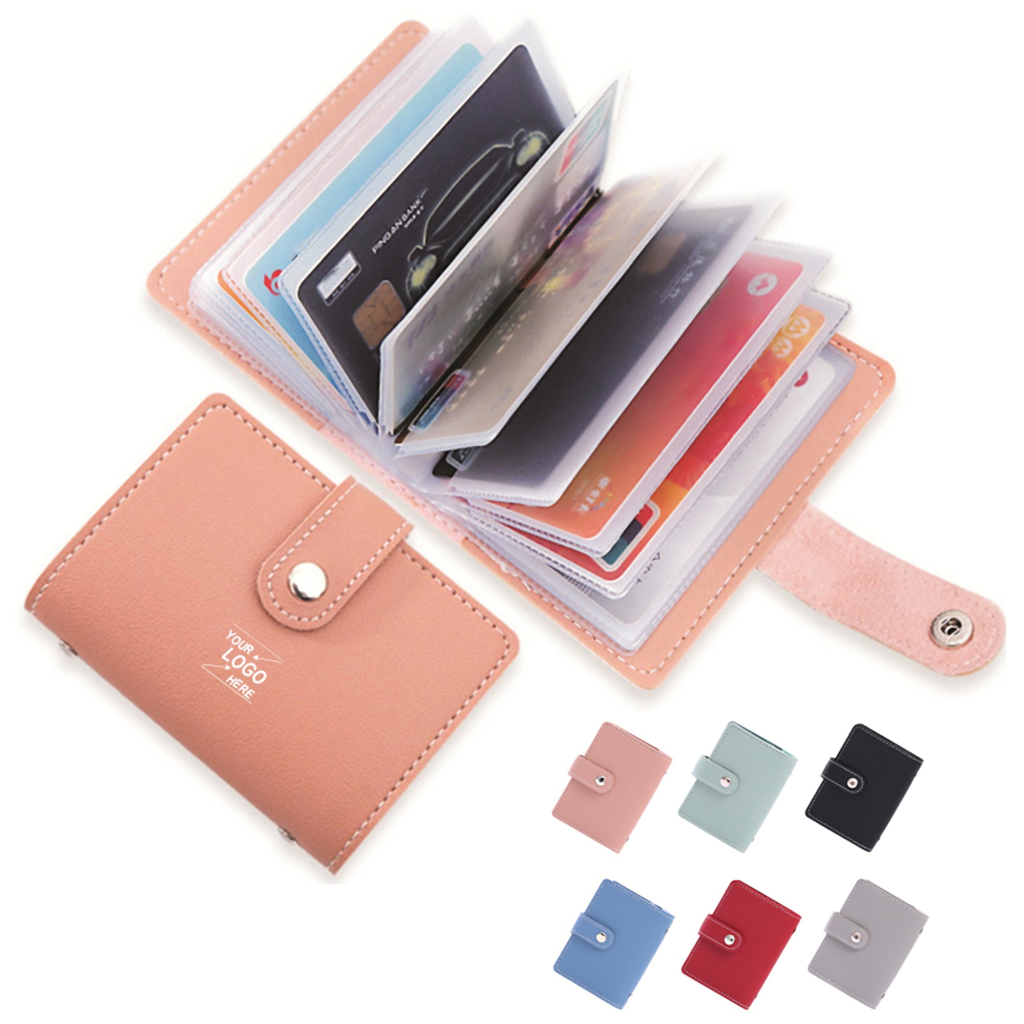 Solid Color Protective Card Holder 4