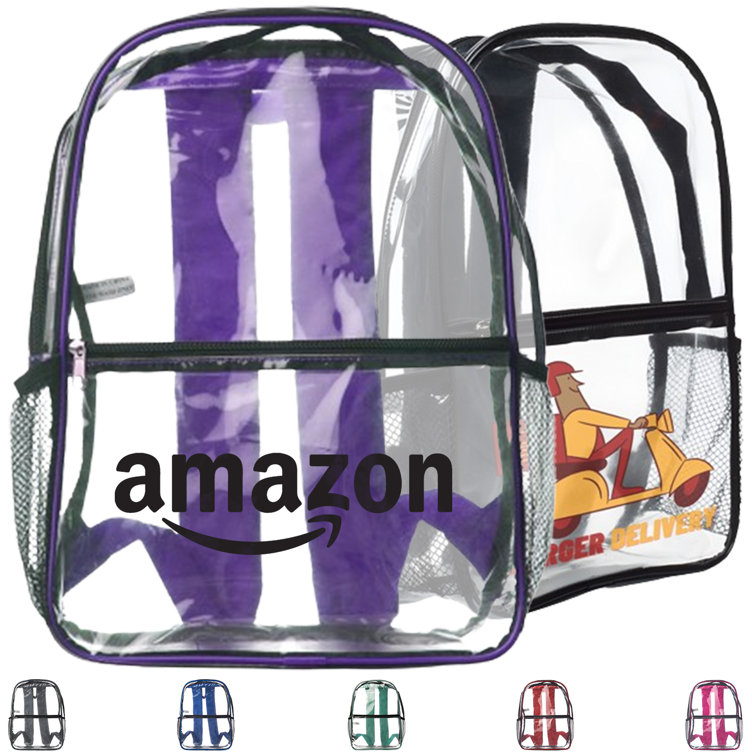 Heavy Duty PVC Transparent Backpack 5