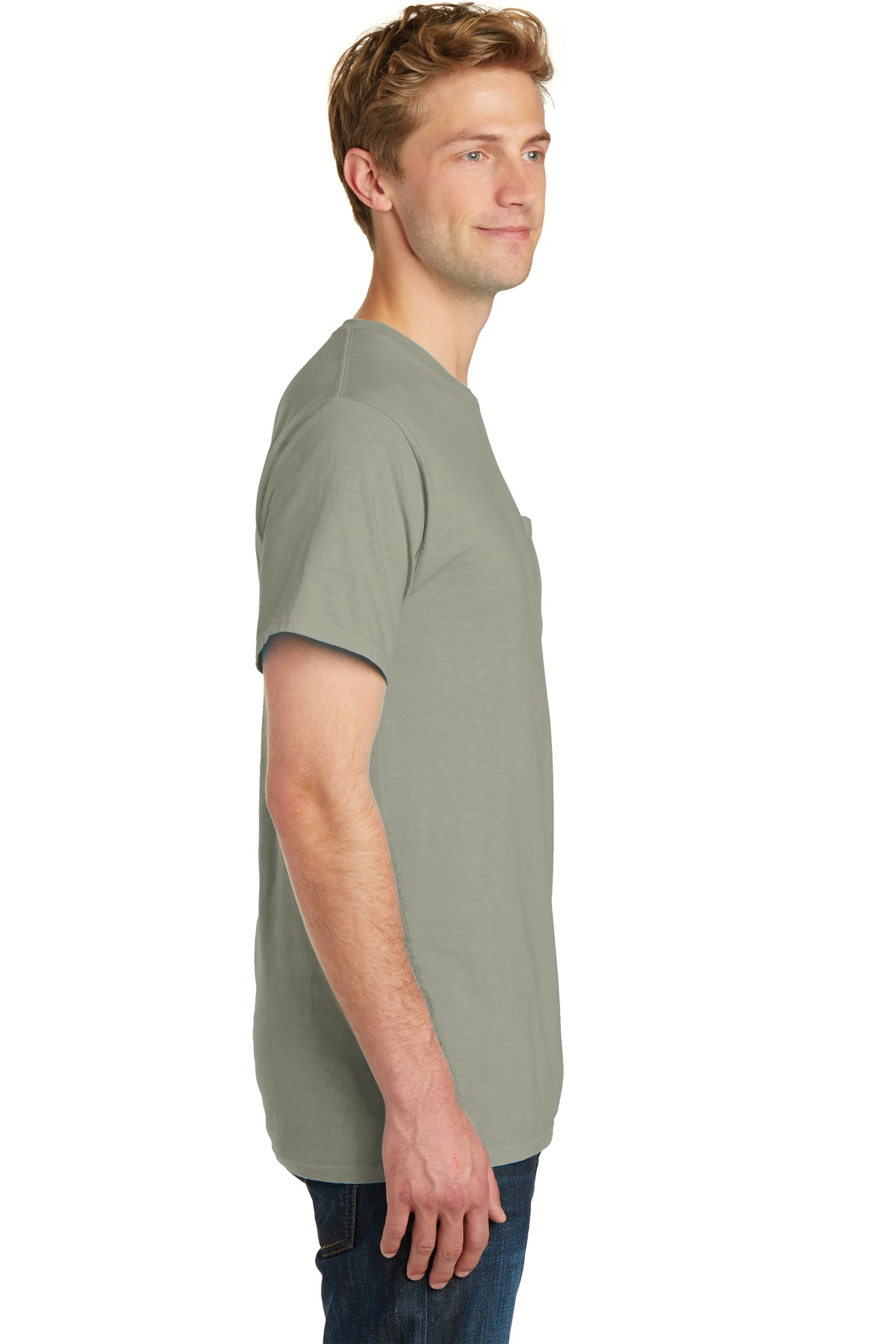 Port & Co Beach Wash Garment-Dyed Pocket Tee. PC099P 66