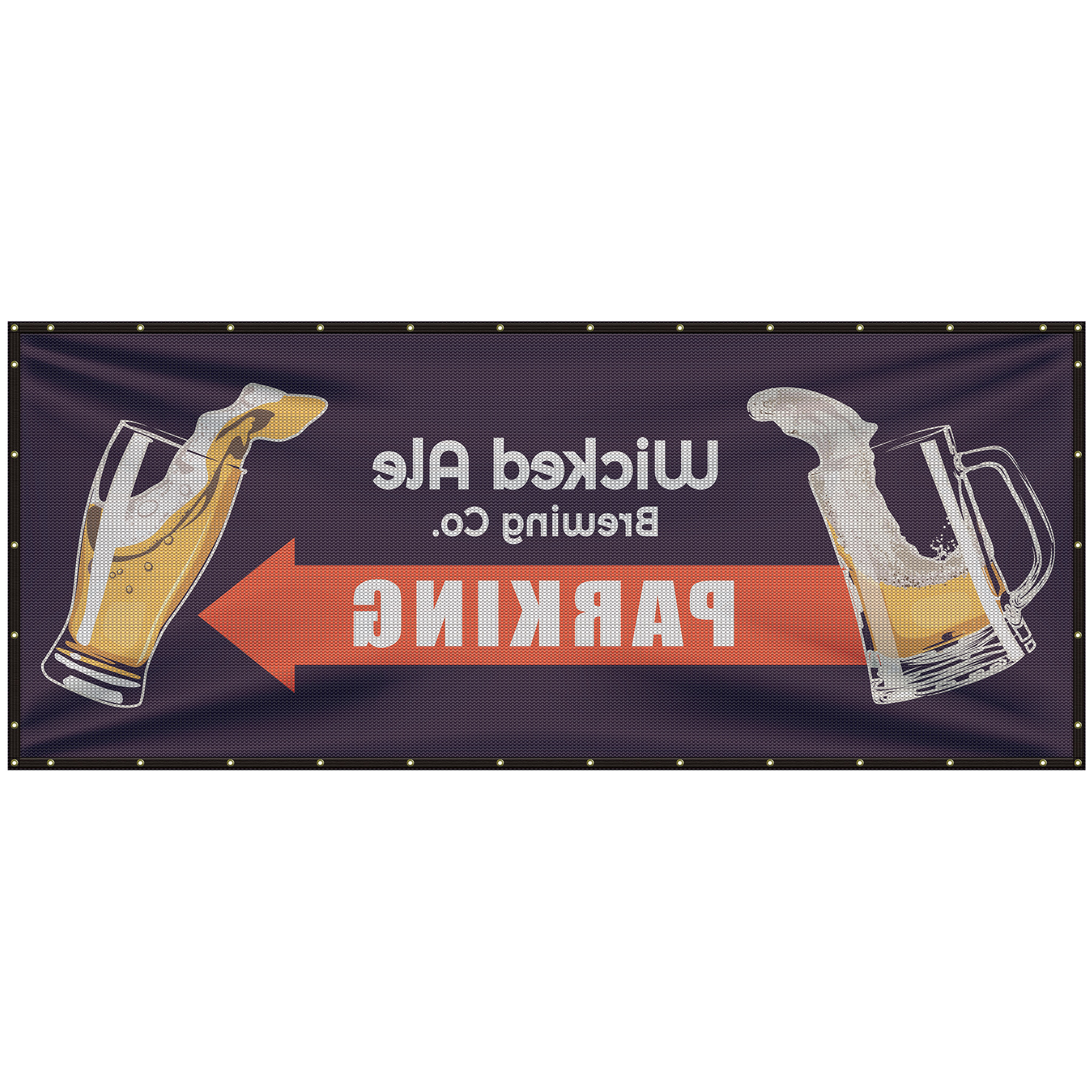 5' x 12' Premium Polyester Mesh Banner 8