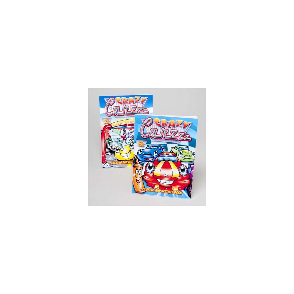 Crazy Carzzz Coloring and Activity Books - 2 Assorted 2
